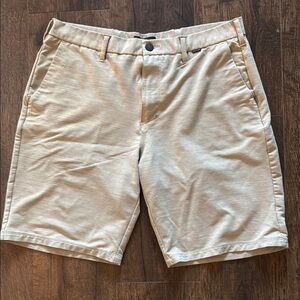 Hurley Men's Cream Flat Front Shorts
